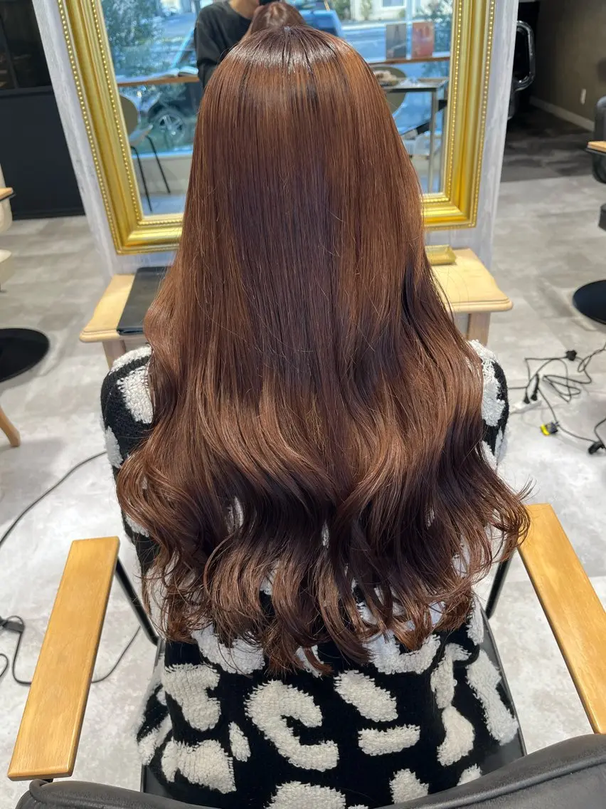 ロング 髪質改善 韓国風ヘア 岩瀬 翔太のヘアスタイル