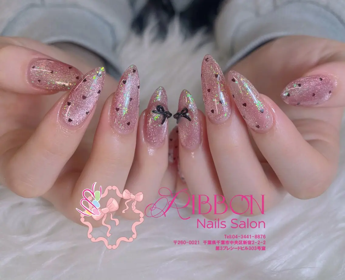 ネイル チークネイル フットネイル フレンチネイル グラデーション 韓国ネイル ハンドネイル Ribbonnail salonのネイルデザイン