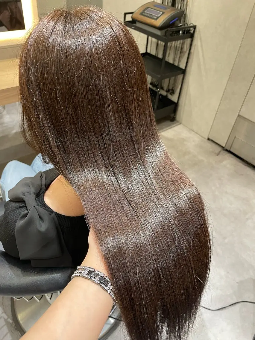 ロング カラー カット ヘアカラー 長澤 理江のヘアスタイル