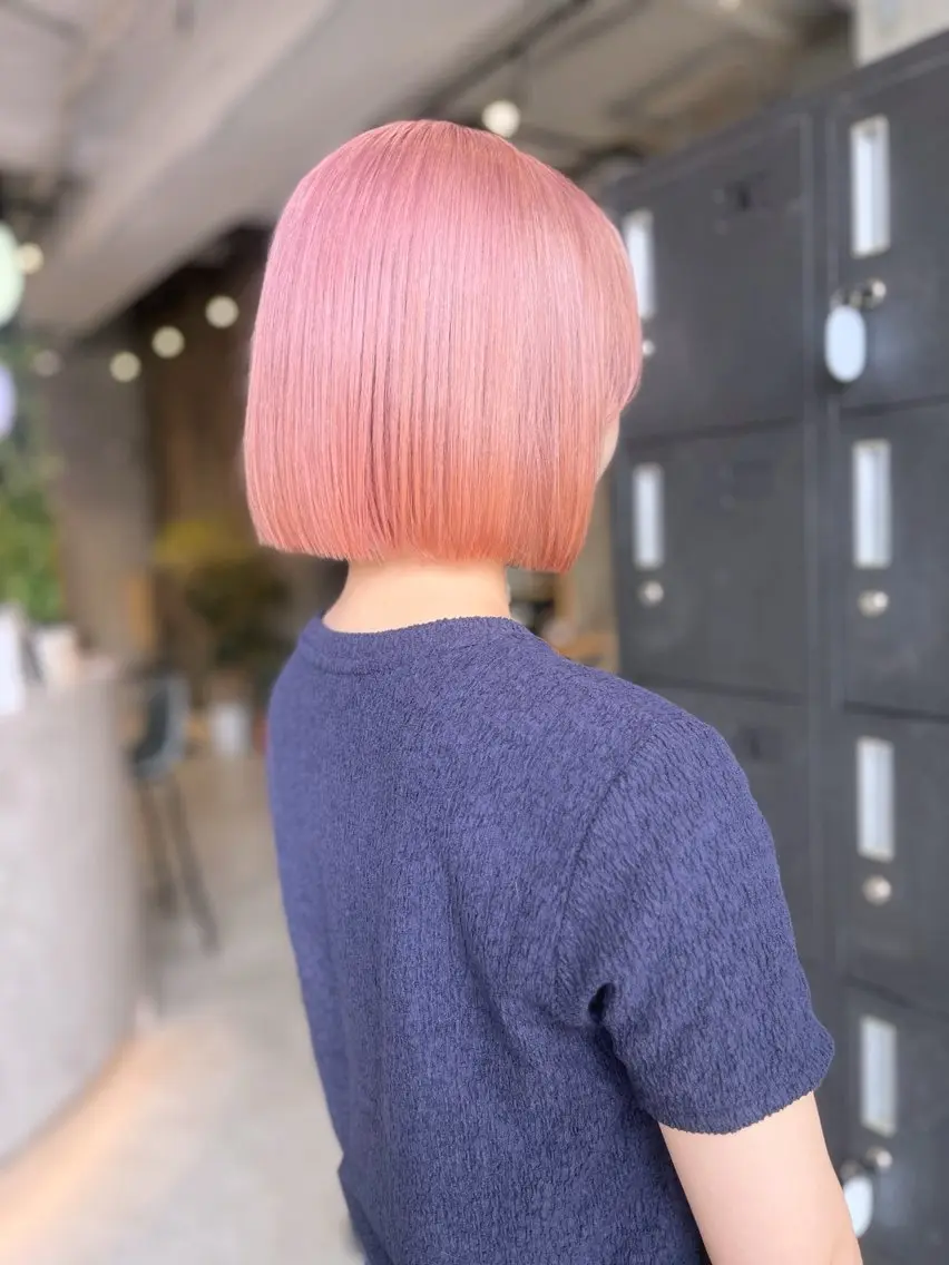 ショート カラー ピンクカラー カット ヘアカラー haruka ♡レイヤー/透明感のヘアスタイル