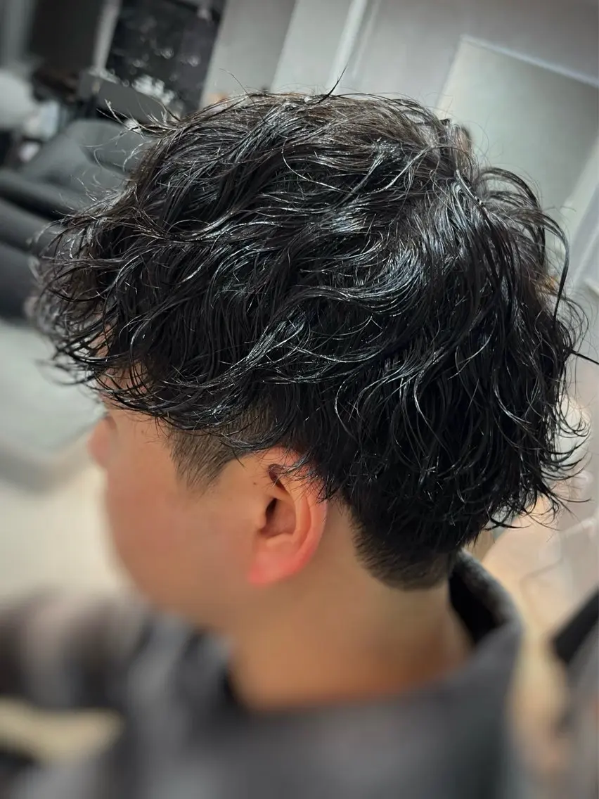 ミディアム カラー パーマ ヘアアレンジ メンズ キッズ カット パーマ TOON 川崎店 👫🏼橋本貴志のヘアスタイル