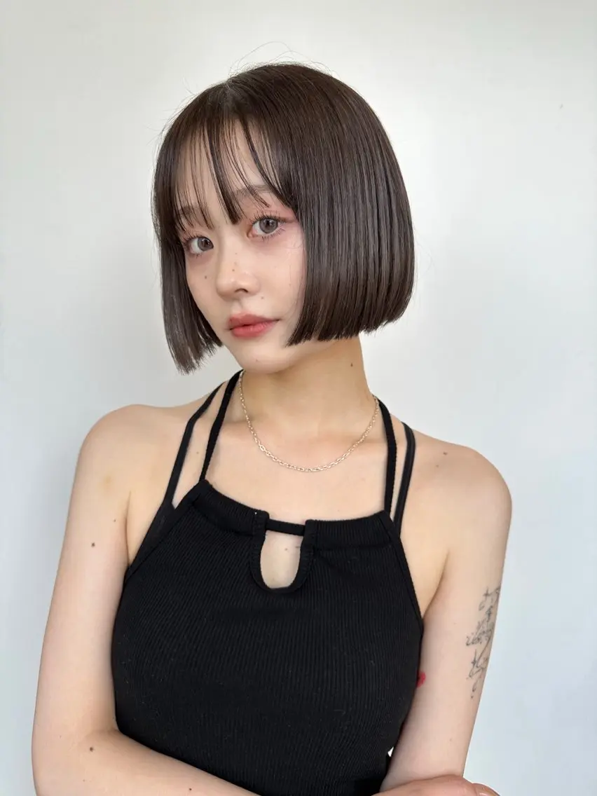 ショート 顔まわりカット/艶髪 カラー✨けいとのヘアスタイル