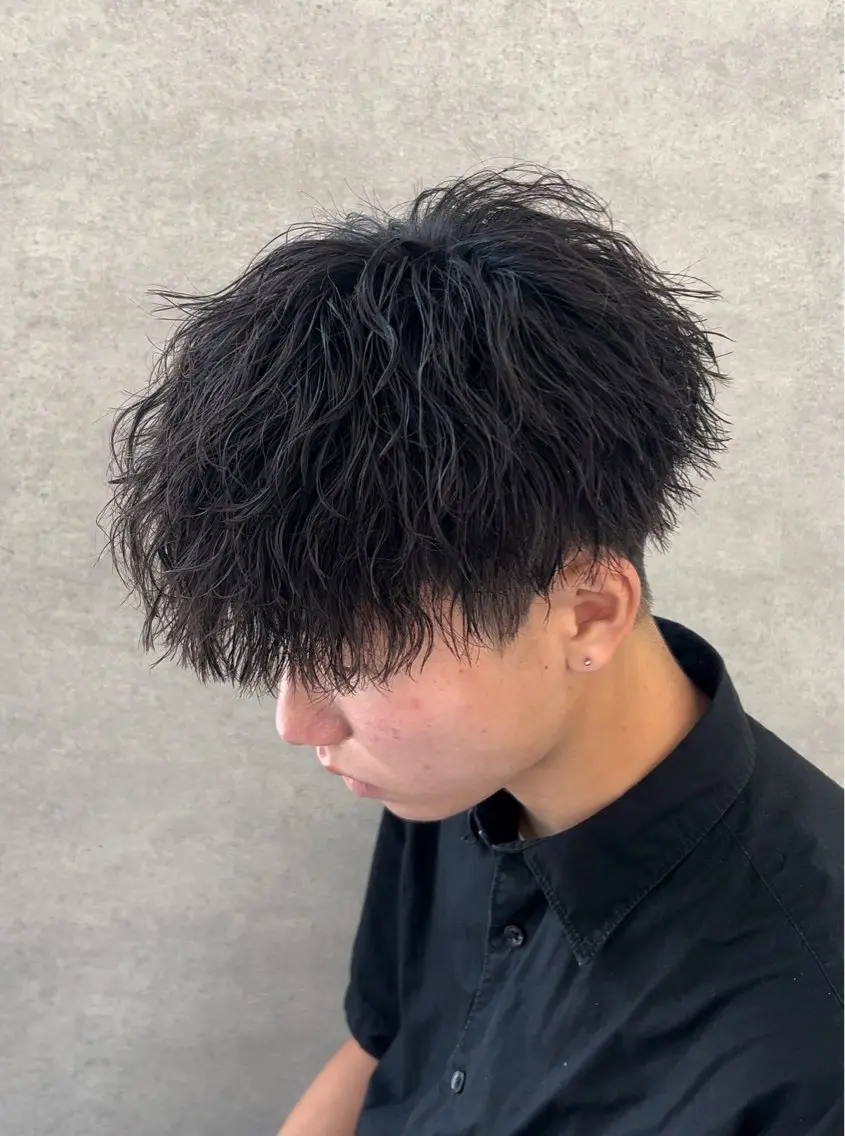 ショート カラー パーマ メンズ キッズ 🔥パーマ特化🔥 優馬のヘアスタイル