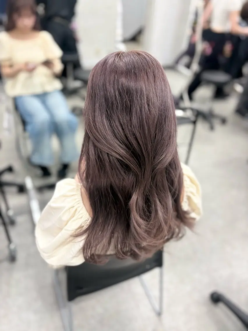 ロング カラー 韓国ヘア/透明感 カラー🎀RUNAのヘアスタイル