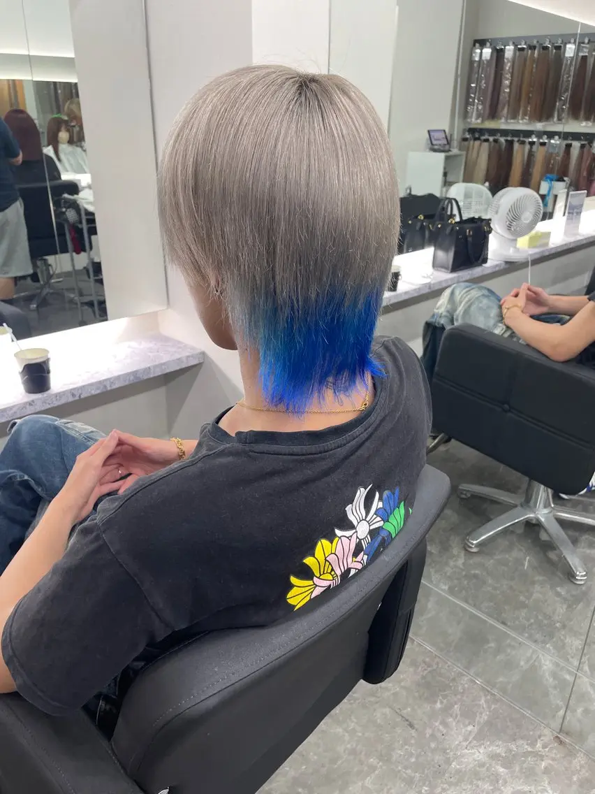 ミディアム カット ヘアカラー トリートメント 田中 翔覇のヘアスタイル