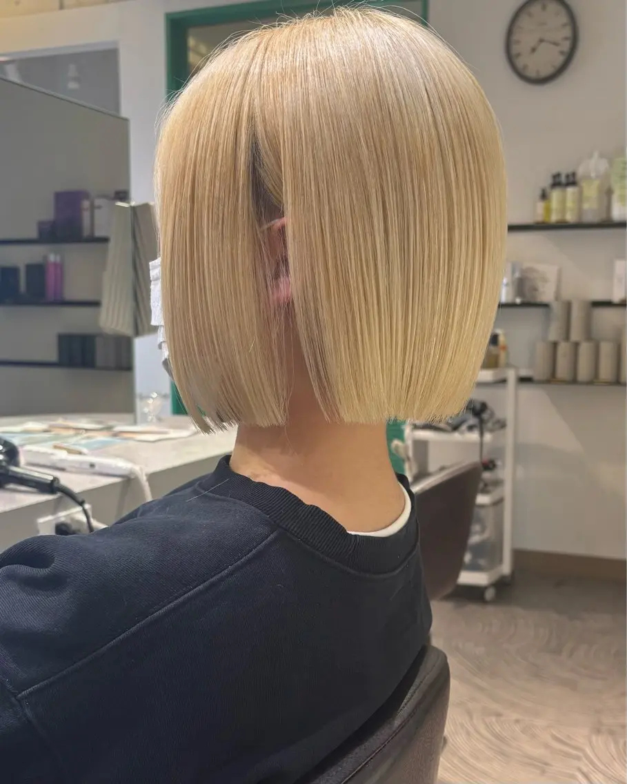 ショート 切りっぱなしボブ ボブ レイヤーカット 盛れるレイヤー/ 髪質改善/遠藤龍雅のヘアスタイル