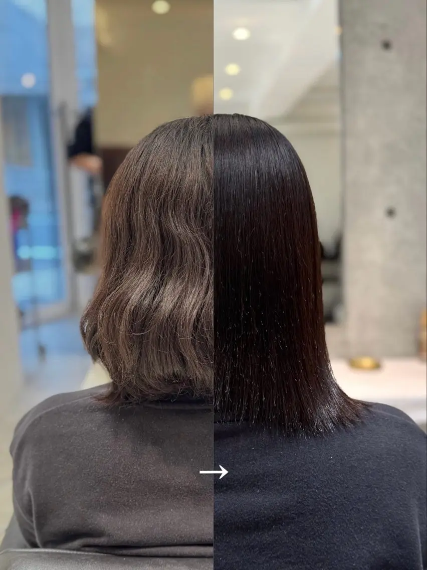 ミディアム 縮毛矯正 LIANCA Hotaruのヘアスタイル