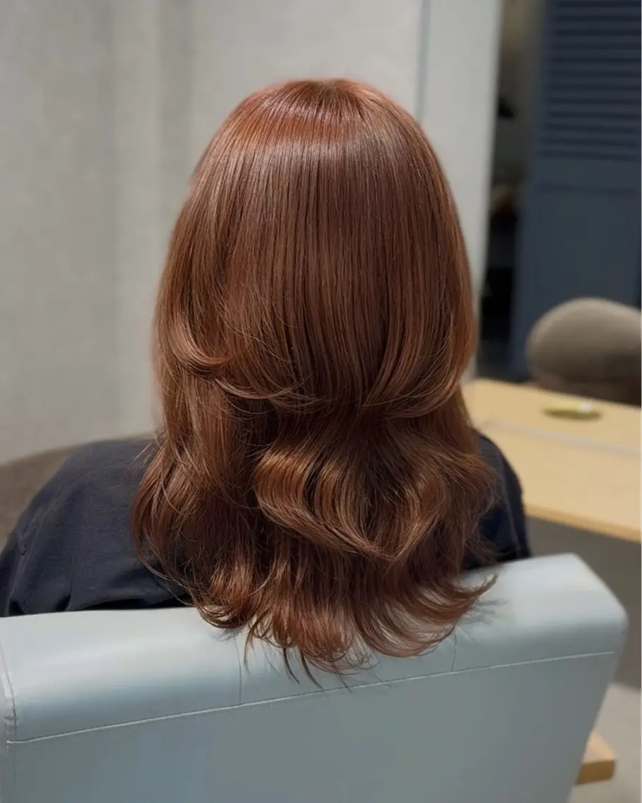ミディアム ハッシュカット カット ヘアカラー 韓国レイヤー RYOTAのヘアスタイル
