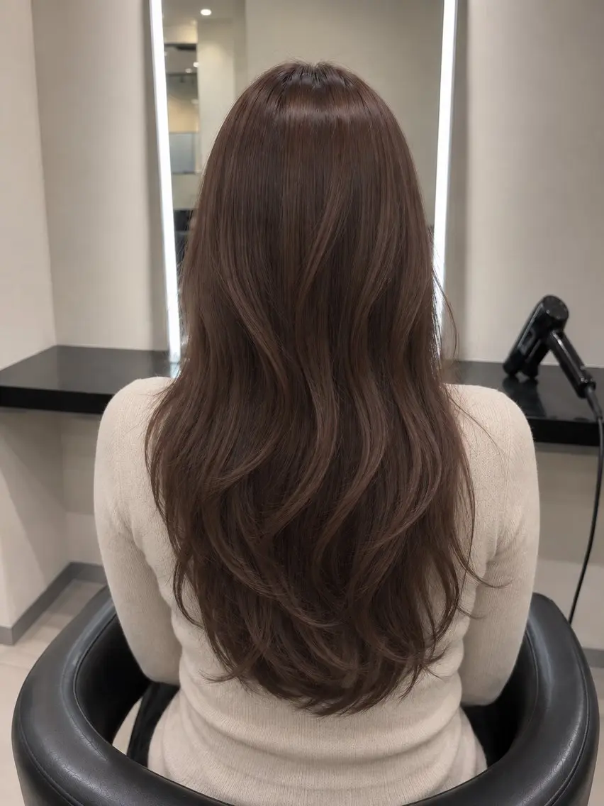 ミディアム カラー ブラウンカラー トリートメント 🌈ウルトワ水素 髪質改善naru🌈のヘアスタイル