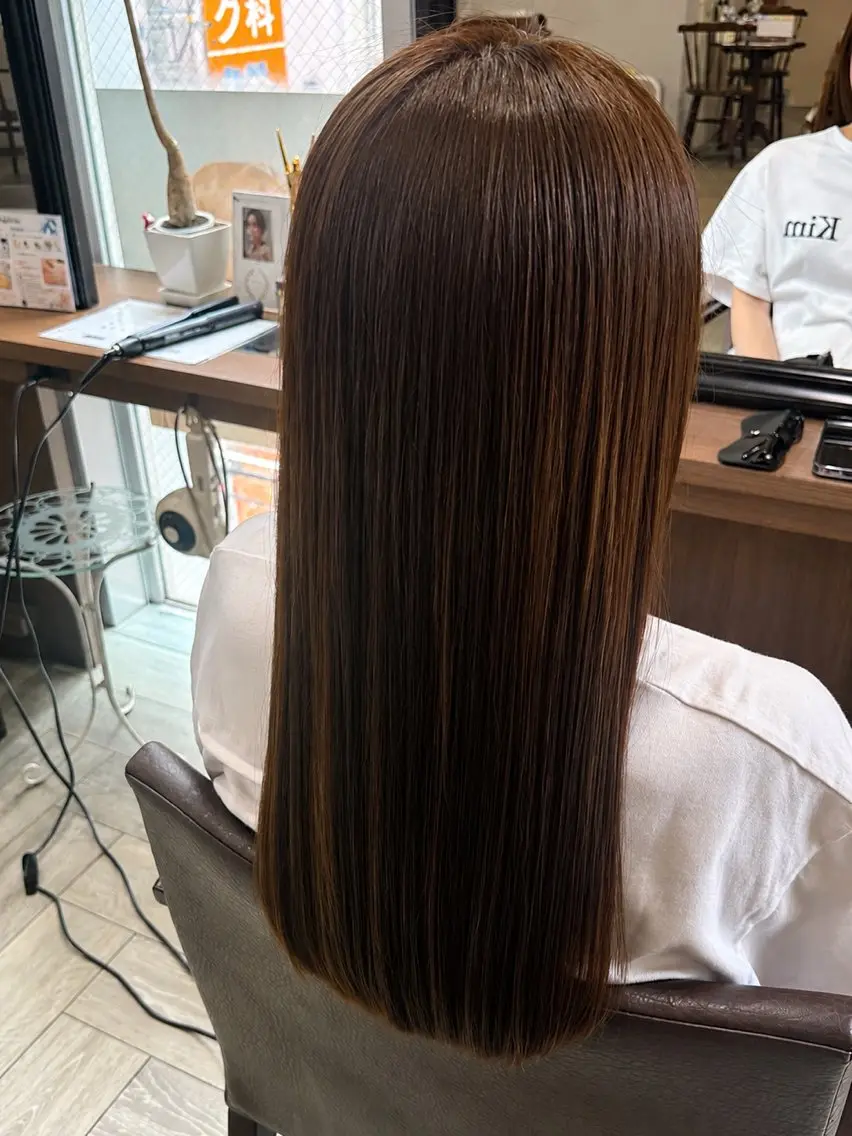 ロング トリートメント 木場 麗咲のヘアスタイル