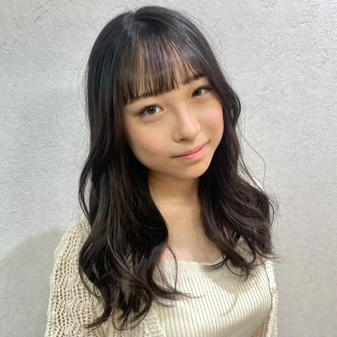 ロング 銀座:似合わせカラー オリーブ🫒アレンジのヘアスタイル
