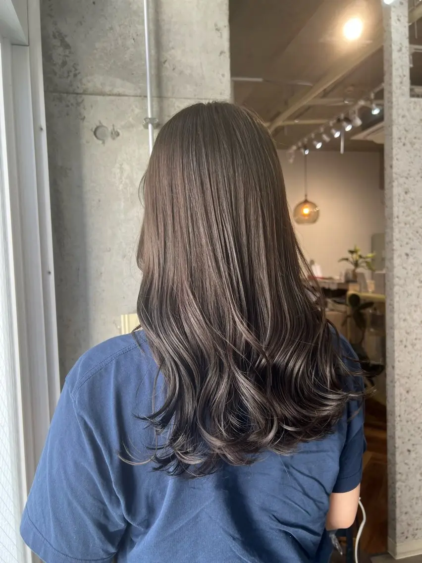 ロング カラー グレージュ オリーブグレージュ オリーブグレー ヘアカラー Ayaka🩰🎀 ガーリー/暖色♡のヘアスタイル