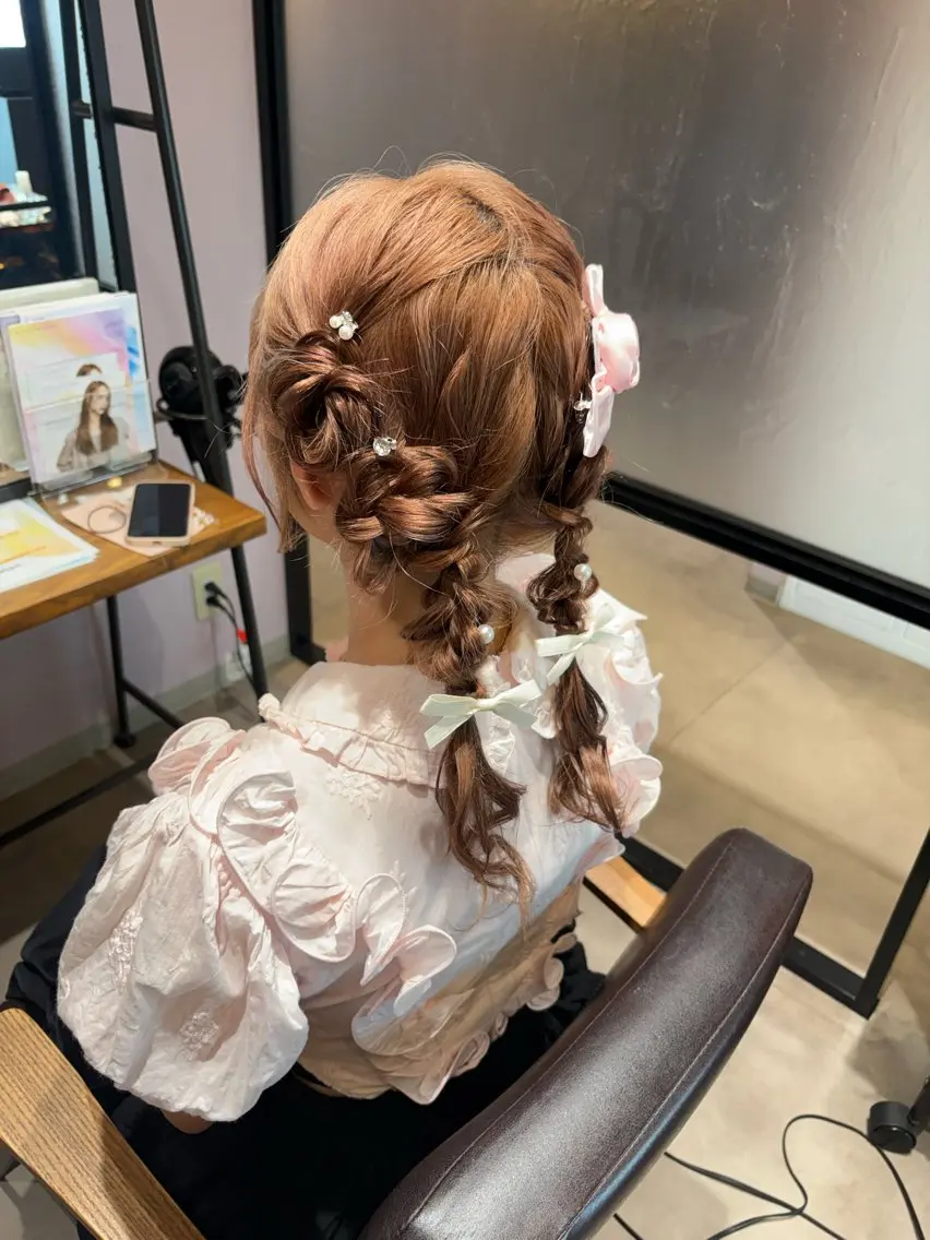 ヘアセット&ヘアアレンジ🎀🩵結婚式・推し活・イベント等🎡の写真