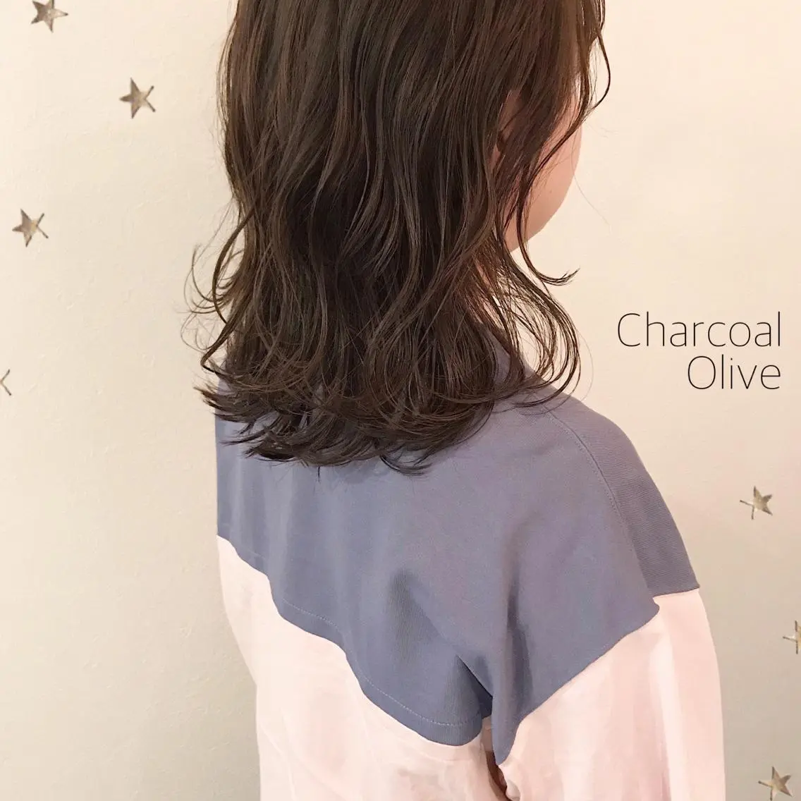 ミディアム カラー 市川 千夏のヘアスタイル