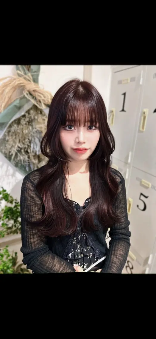 ロング ヘアカラー merc.🧸🫧 平山莉子のヘアスタイル