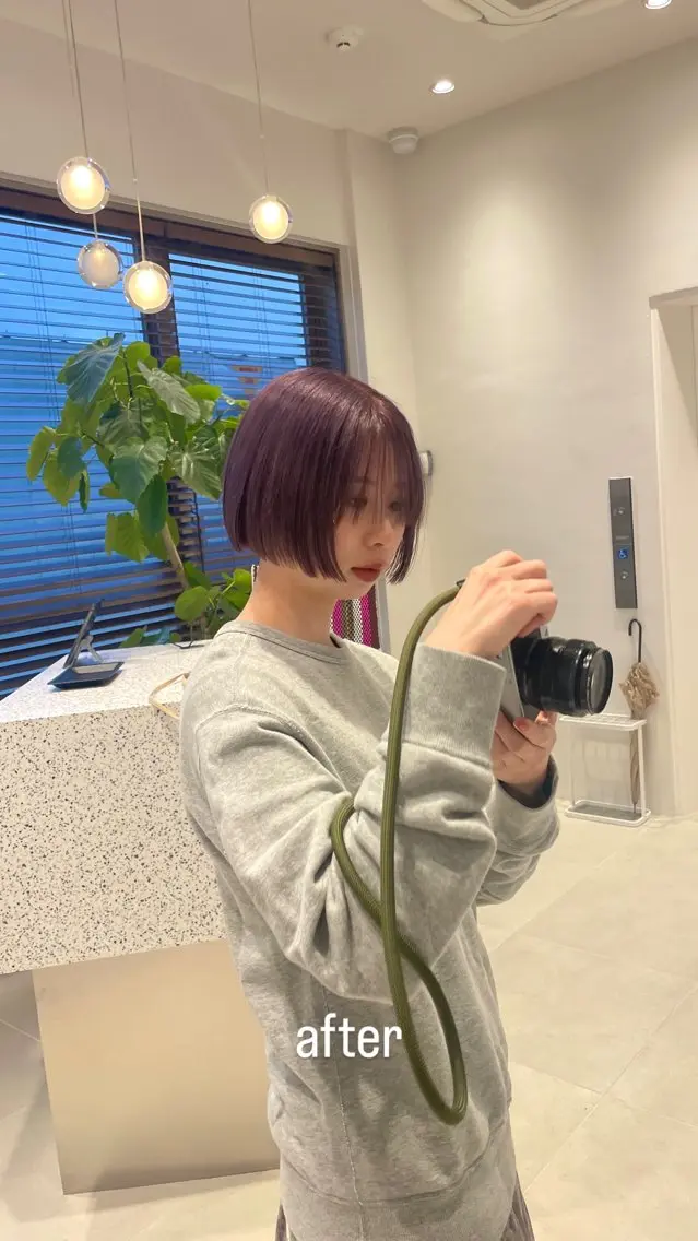ショート minatsu 東京の技術を京都でのヘアスタイル