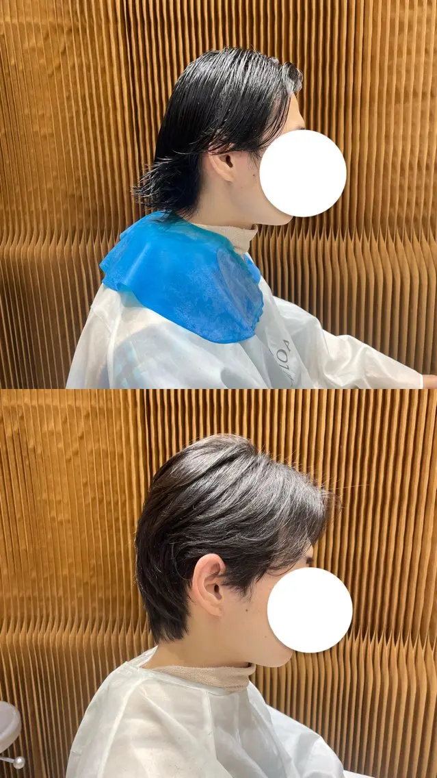 カラー メンズ カット ヘアカラー トリートメント umi/レイヤー カット/アレンジのヘアスタイル