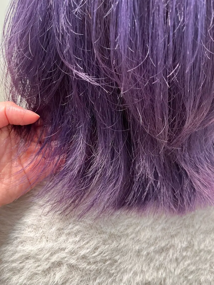 ショート パープルカラー 後藤 由希のヘアスタイル