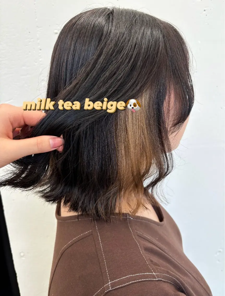 ミディアム カラー イヤリングカラー 🫧‪Ameri🫧 Emma ecoleのヘアスタイル