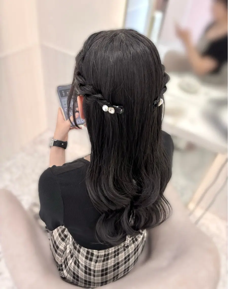 ヘアアレンジ ゆうひ🎀艶カラー/ ヘアメ/チョコカラーのヘアスタイル