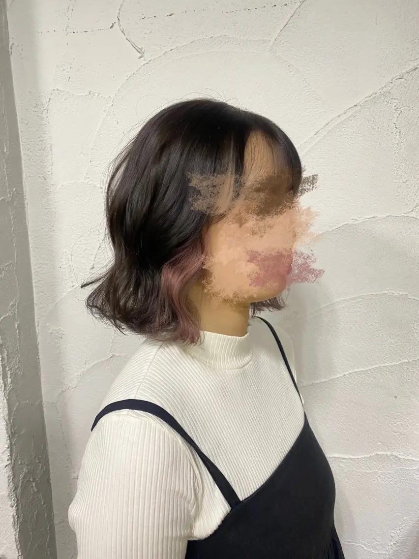 カラー ベージュカラー イヤリングカラー ピンクカラー ピンクベージュ 山本 ひかりのヘアスタイル
