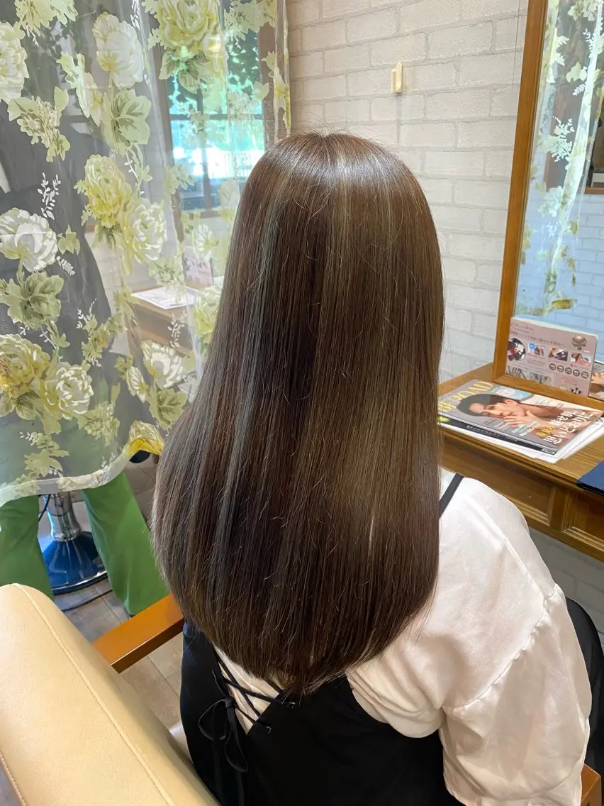 ロング カラー ヘアカラー トリートメント ヘッドスパ Aujuaソムリエ 🎨‎♡HARUのヘアスタイル