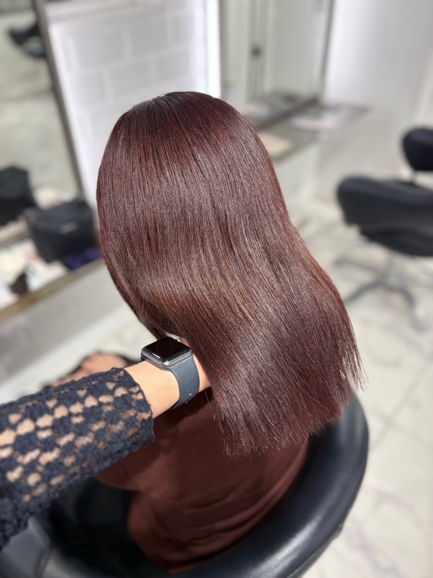 ミディアム カラー ヘアカラー 透明感艶カラー/ 岡田澪香のヘアスタイル