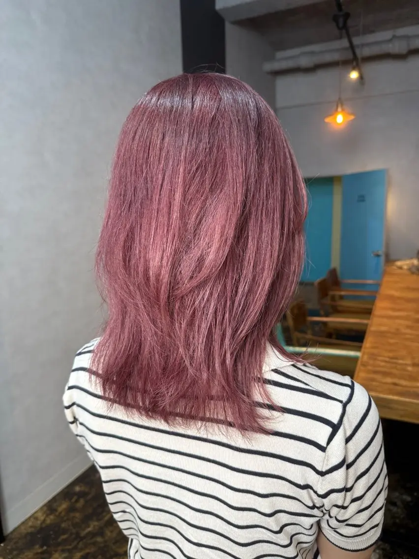 ミディアム カラー カット ヘアカラー トリートメント 透明感カラー/パーマ 🌀アオノのヘアスタイル