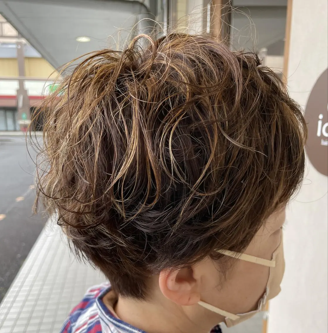 ショート ハイライト ショートヘア カット パーマ トリートメント 渡邉 瑞生のヘアスタイル