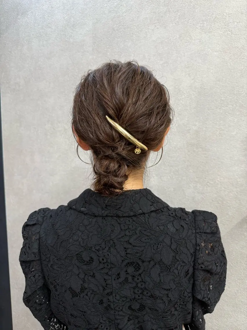 ミディアム ヘアセット まとまるボブ🌼 アレンジ🌼鴨下穂香のヘアスタイル