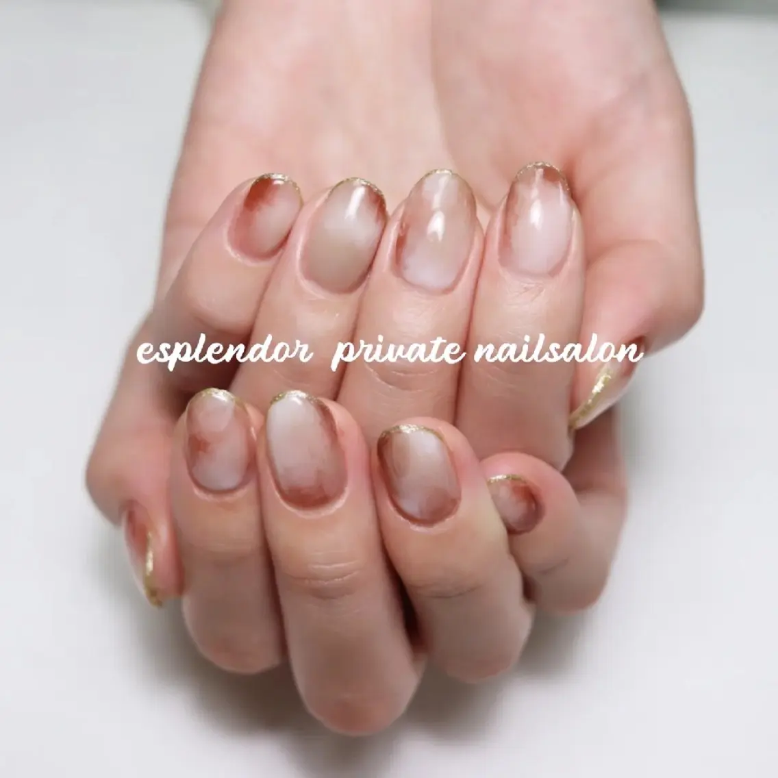 ネイル ラメ(グリッター) 大理石ネイル(マーブル) 持ち込み ニュアンスネイル ハンドネイル ハンドケア esplendor  小野寺のネイルデザイン