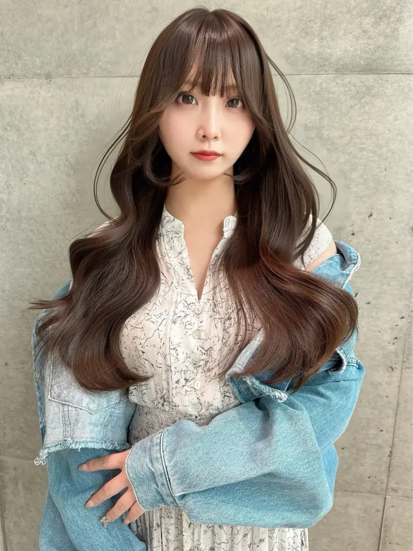 ロング カラー カット ヘアカラー トリートメント 《髪質改善✖️オリー ブ🧸》小嶋拓也のヘアスタイル