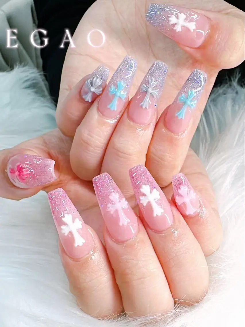 ネイル 長さ出し ジェルネイル 韓国ネイル マグネットネイル 持ち込み EGAO NAIL 錦糸町店のネイルデザイン