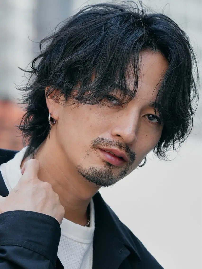 ミディアム パーマ ミディアムパーマ カット パーマ クドウレイ fifth神南のヘアスタイル