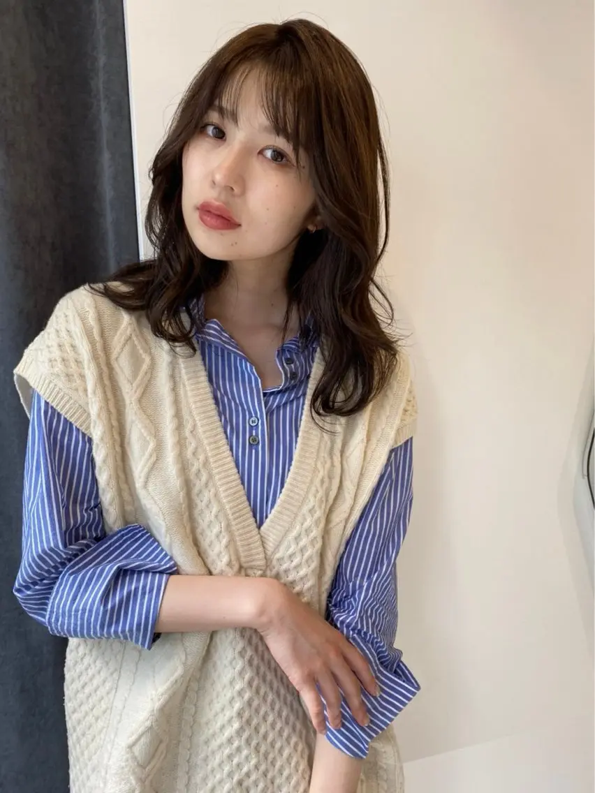 セミロング パーマ ✨モデルさん募集中✨ サギヤタクミのヘアスタイル