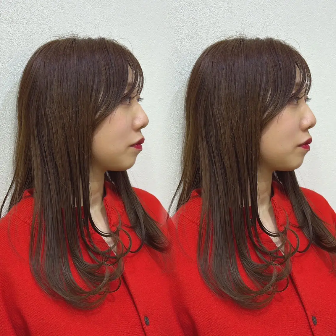 ロング 顔まわりレイヤー 顔周りカット レイヤーカット tophair大元 jasmin ✨️のヘアスタイル