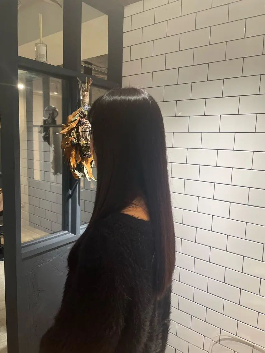 ロング カラー ピンクカラー 井上 飛鳥のヘアスタイル