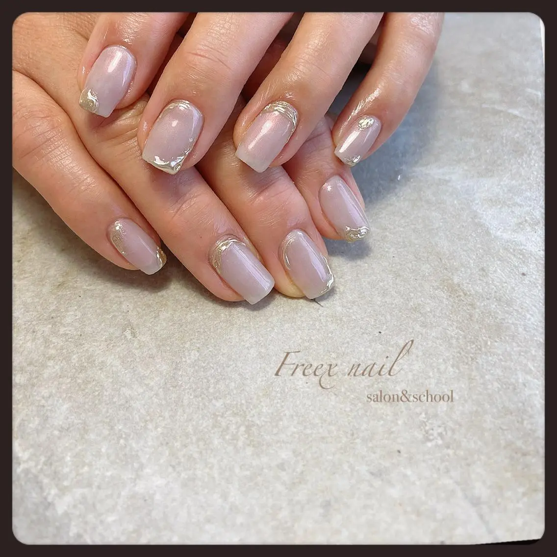 ネイル ミラーネイル ハンドネイル ハンドケア freex nail /ニュアンス/個性派のネイルデザイン