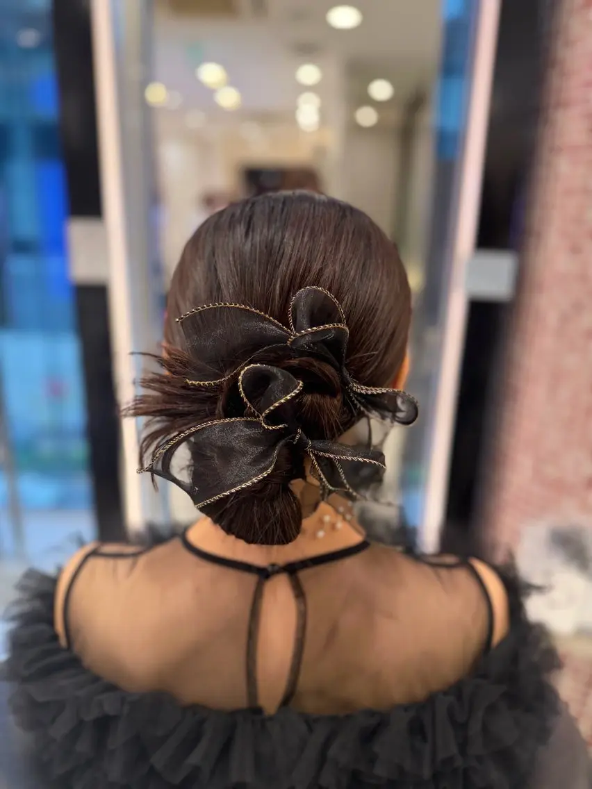 ヘアアレンジ 結婚式・ブライダル ヘアセット 韓国風カラーお任せ アサコサユリ🎀の眉毛・アイブロウイメージ