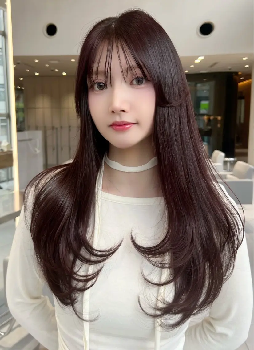 ロング レイヤーカット 似合わせカット 清水 翔太のヘアスタイル