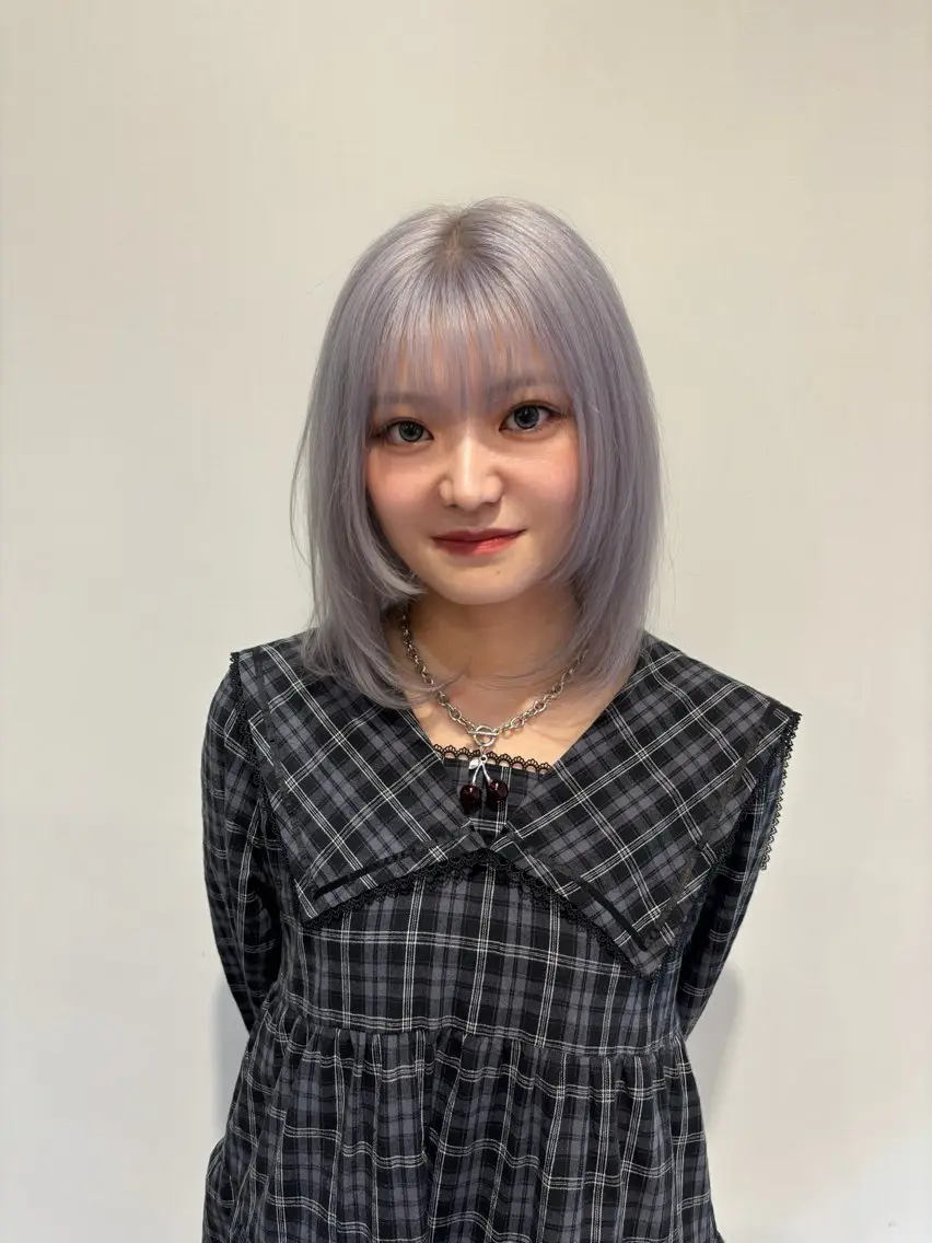 ミディアム カラー ヘアアレンジ ヘアカラー トリートメント 派手髪/ハイトーン RIN🩵ྀིのヘアスタイル