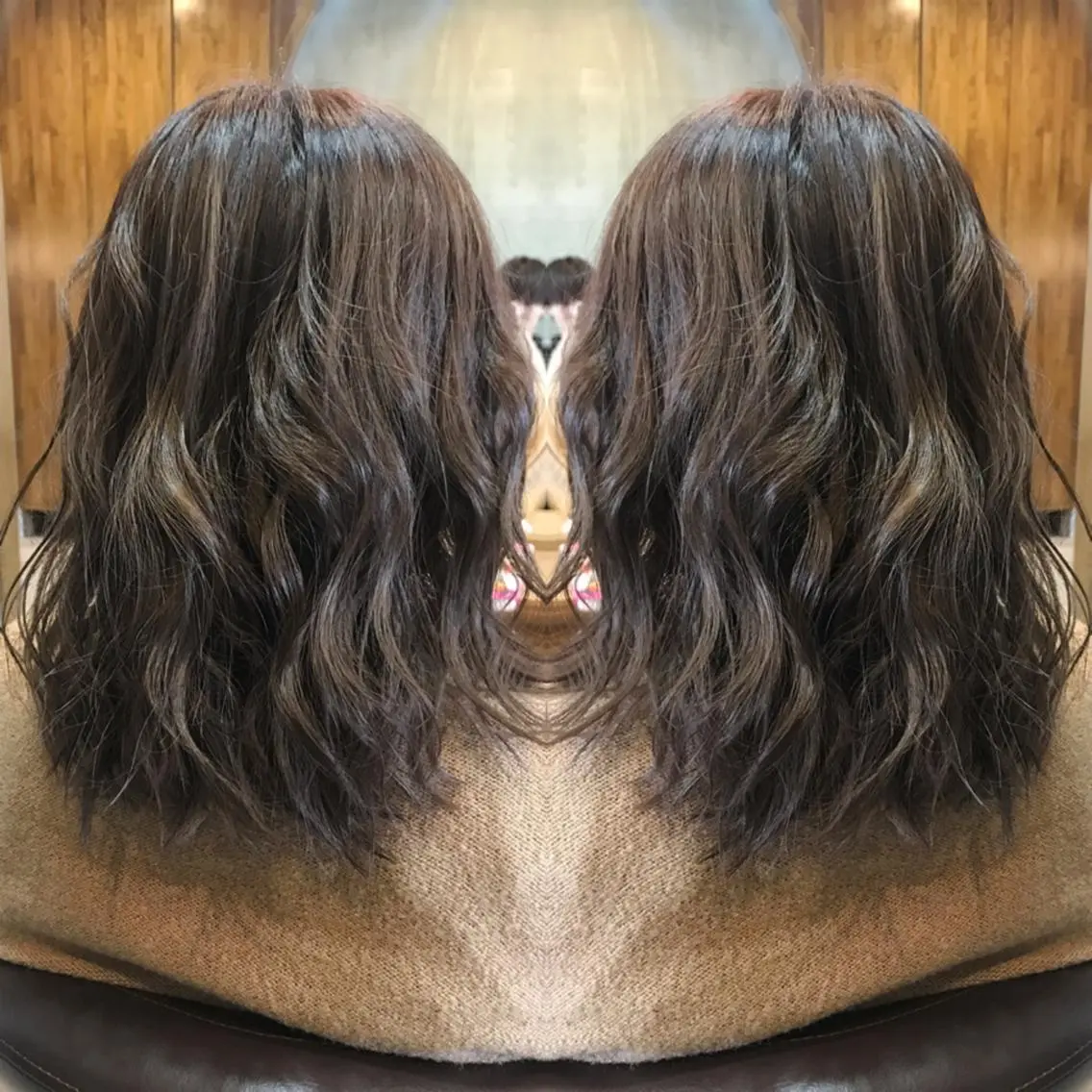 ミディアム カラー カット ヘアカラー トリートメント 重政 和樹のヘアスタイル