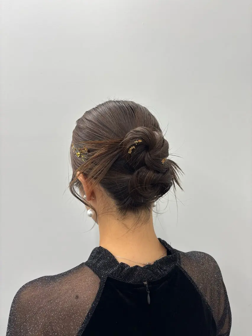 セミロング ヘアアレンジ ヘアセット MYRTLE Mifūのヘアスタイル