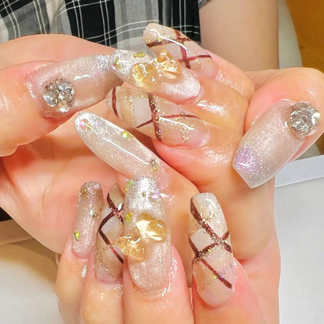 ロング ハンドネイル Nail Salon midnightのネイルデザイン