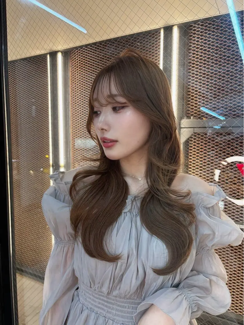 ロング カラー ブラウンカラー 透明感カラー ダブルカラー ヘアカラー トリートメント ⟡ひより⟡/ブリーチ モデル様募集中🍓のヘアスタイル
