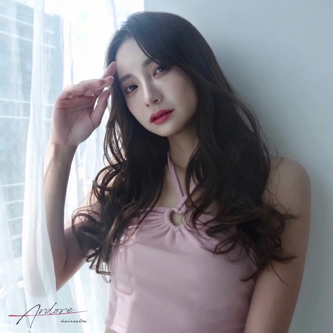 ロング カラー Ardore 韓国風カラー大阪のヘアスタイル