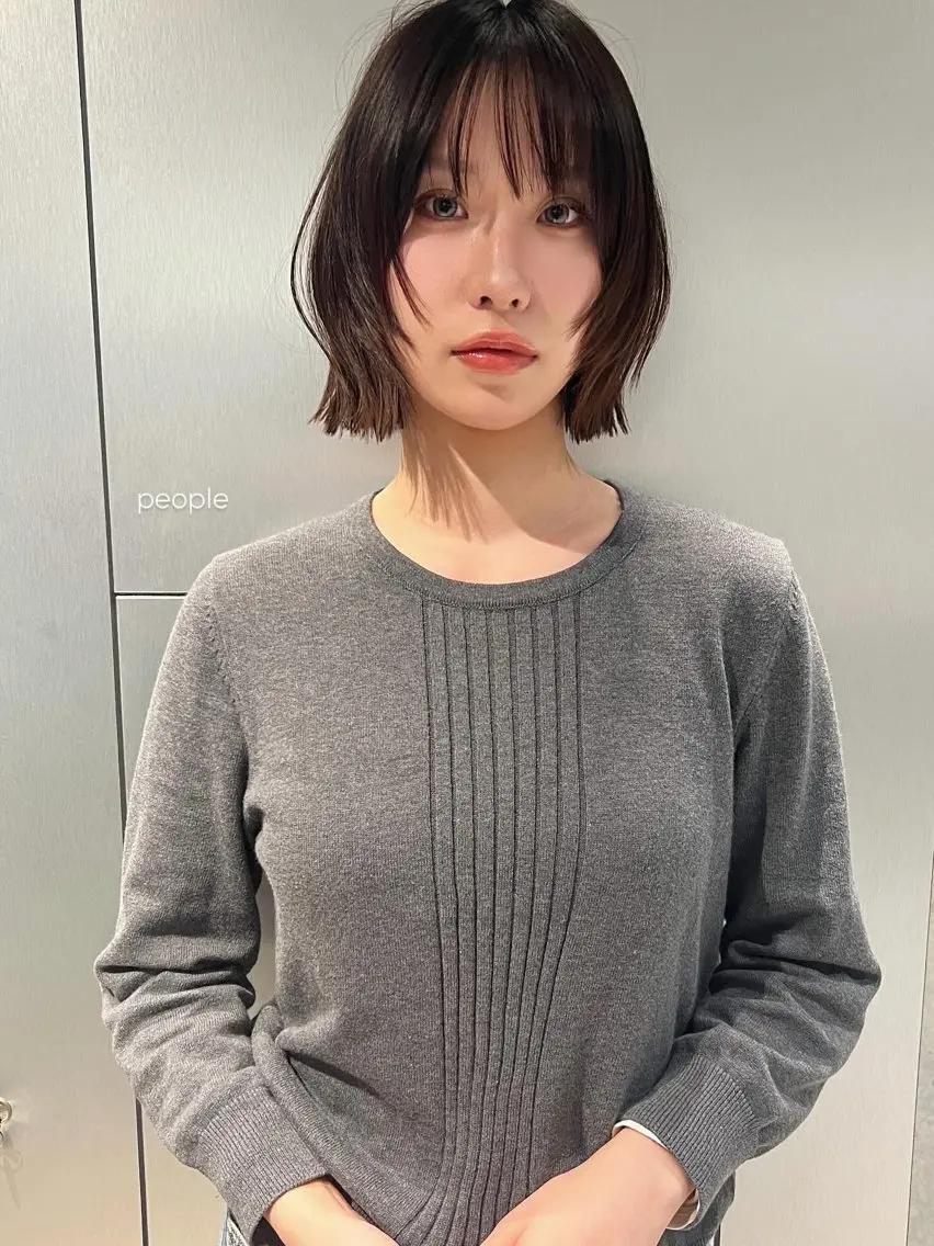 ショート カラー カット ヘアカラー ボブ/透明感カラー Fukaのヘアスタイル