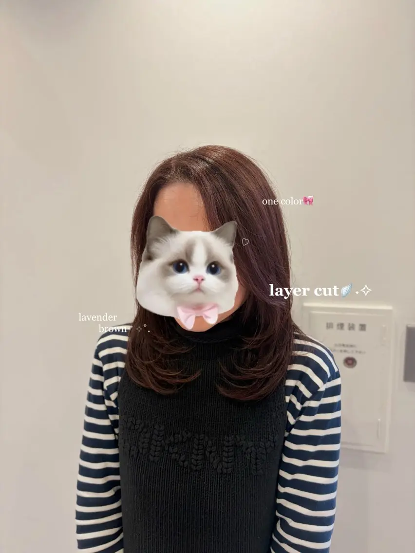 ミディアム カラー 𝐇𝐚𝐧𝐚 / モデル募集中🎀のヘアスタイル