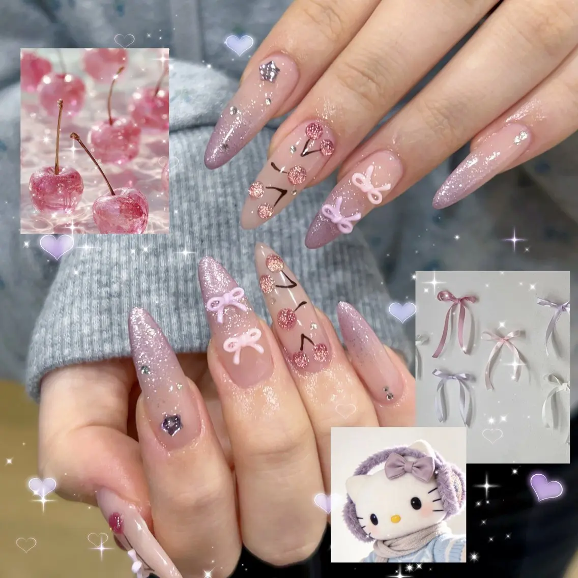 ネイル ハンドネイル 🪄mimi🎀 Midori🪽のネイルデザイン