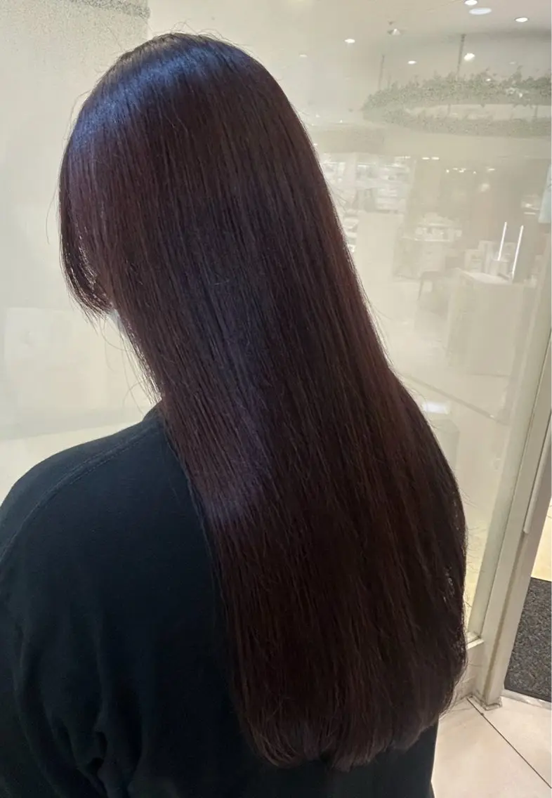 ロング カラー カット ヘアカラー トリートメント 縮毛矯正/髪質改善/ 艶髪ササキナツミのヘアスタイル